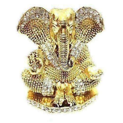 Diamond Stone Studded Ganesh Idol