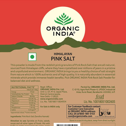 Organic India Himalayan Pink Rock Salt