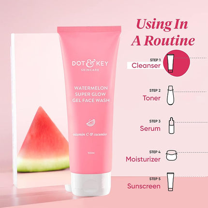 Dot & Key Watermelon Superglow Gel Face Wash