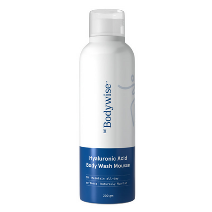 BeBodywise 1% Hyaluronic Acid Body Wash Mousse for Dull & Dehydrated Skin