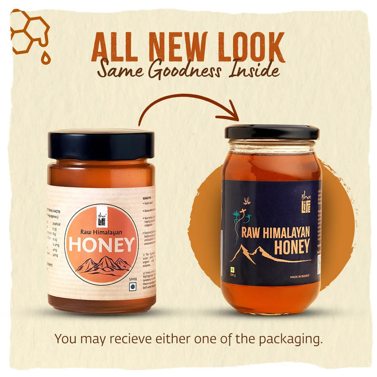 Isha Life Raw Himalayan Honey - Pure Wild Himalayan Honey | Sourced from Jammu, Reasi, Doda and Udhampur