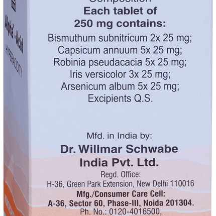 Dr. Willmar Schwabe India Alpha Acid Tablets