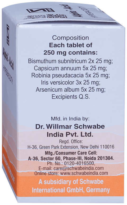 Dr. Willmar Schwabe India Alpha Acid Tablets