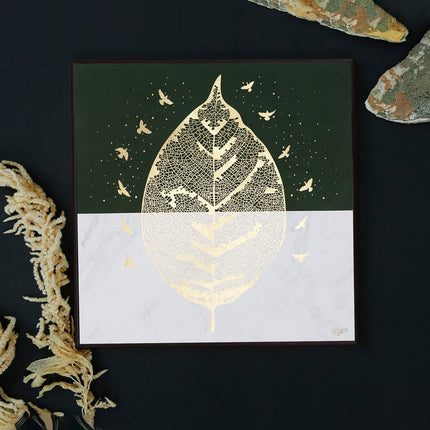 Tehzeeb Creations Golden Embossed Wall Painting