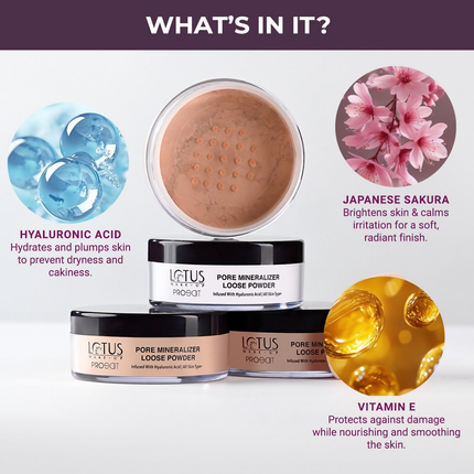 Lotus Make Up Proedit Pore Mineralize Loose Powder - 03 Almond