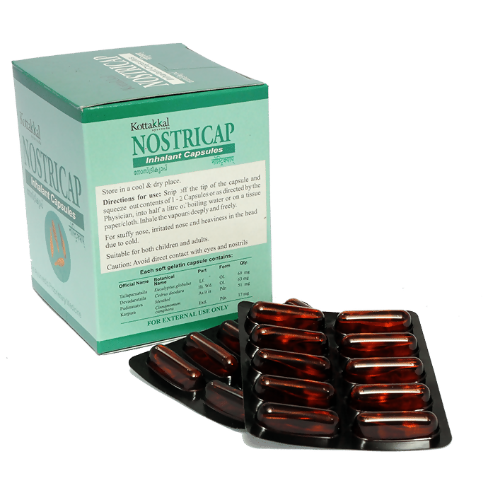 Kottakkal Ayurveda Nostricap Inhalant Capsules