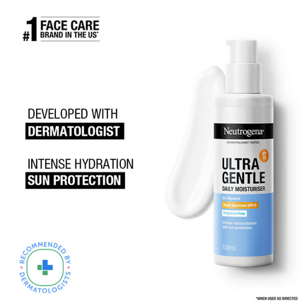 Neutrogena Ultra Gentle Daily Face Moisturizer With SPF 15