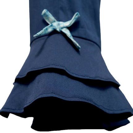 LH Luxury Fashion Ana Shoulder Tie-Up Balloon Top & Flared Trouser Set