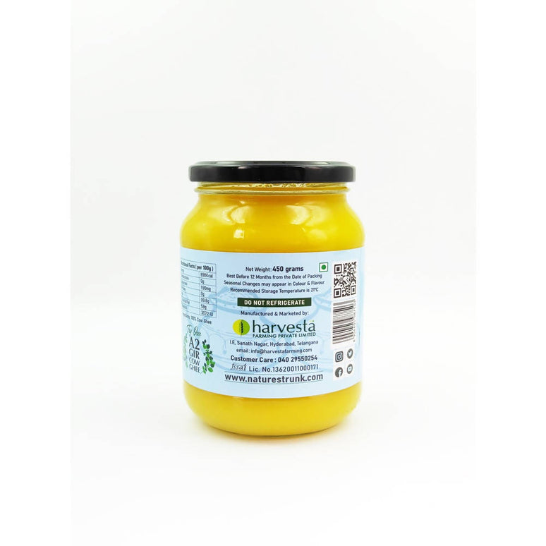 Nature's Trunk Cow Ghee | Made From Grass Fed Cow's Milk | Homemade & Certified Organic Ghee