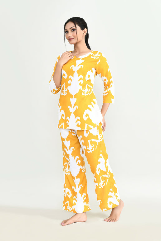 Joban Fashion Beautiful Yellow Cotton Cod Set