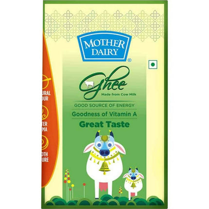 Mother Dairy Cow Ghee Ceka Pack | Good For Overall Health And Strength | Certified Cultured Ghee