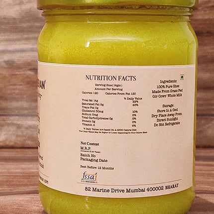 Satjeevan A2 Gir Cow Bilona Ghee | Pure A2 Gir Cow Bilona Ghee | 100% Gir Cow Ghee | Traditional Cow Ghee