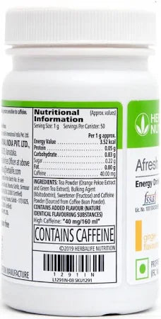 HERBALIFE AFRESH PEACH DRINK MIX (50G) - PACK OF 2