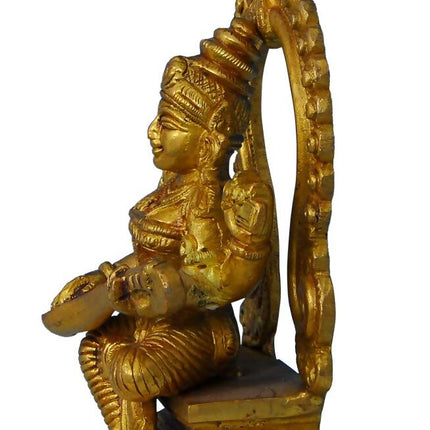Raj Bharatahm Brass Goddess Saraswati Statue