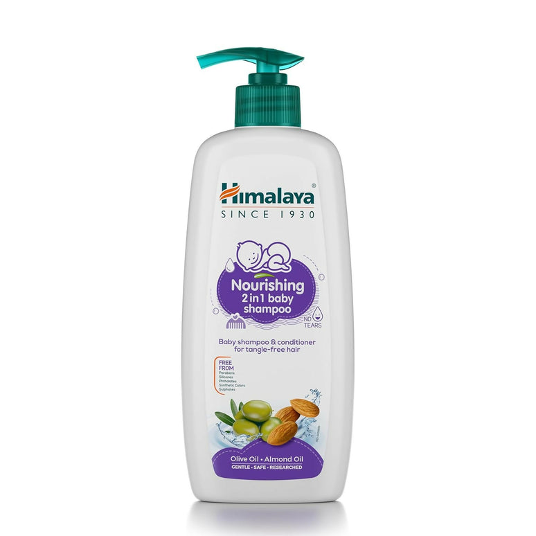 Himalaya Nourishing 2 in 1 Baby Shampoo & Conditioner for Tangle Free Hair