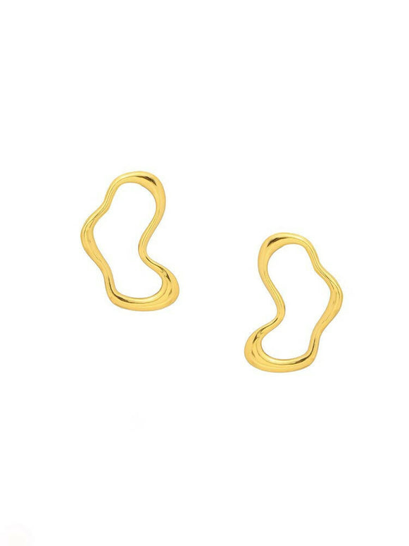 Golden Drop Earrings - Ruby Raang