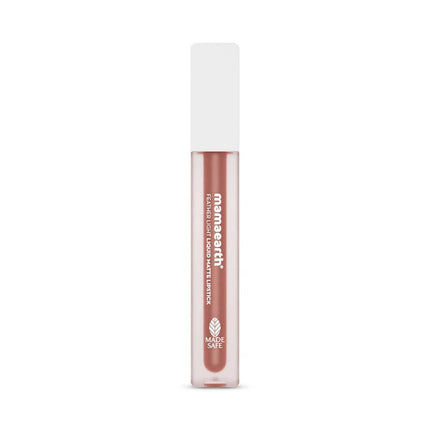 Mamaearth Feather Light Liquid Matte Lipstick - Nude Brown - Limited Time Offer