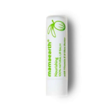 Mamaearth Nourishing 100% Natural Lip Balm With Vitamin E & Shea Butter