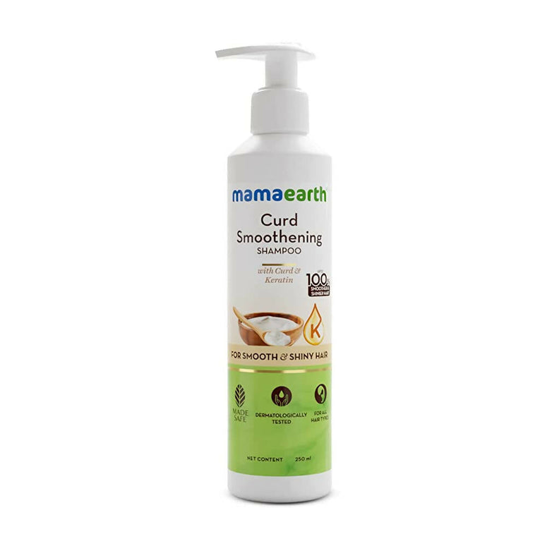 Mamaearth Curd Smoothening Shampoo for Smooth & Shiny Hair