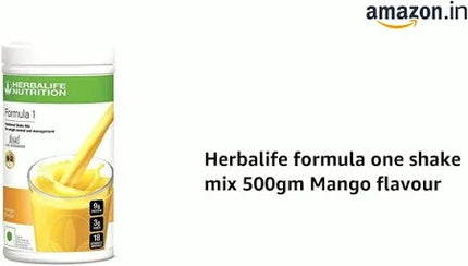 HERBALIFE FORMULA 1 NUTRITIONAL SHAKE MIX, MANGO (500G)