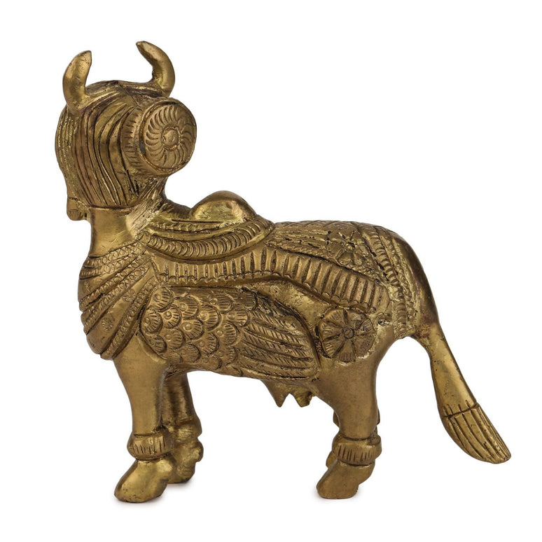 Devlok Kamdhenu Cow with Krishna Idol