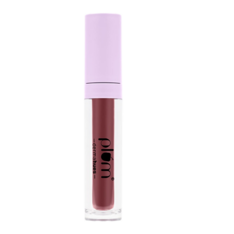 Plum Glassy Glaze Lip Lacquer 3-in-1 Lipstick + Lip Balm + Gloss 06 Vintage Rose