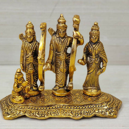 Giftnagri Lord Ram Darbar Idol Metal Showpiece Hindu Religious Idols