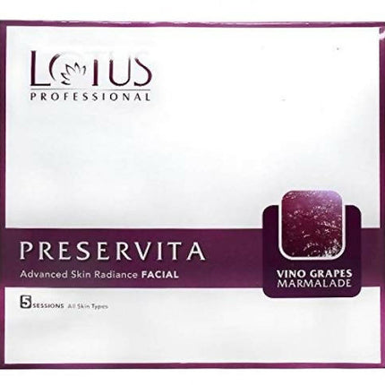 Lotus Professional Preservita Vino Grapes Marmalade Advanced Skin Radiance Facia Kit