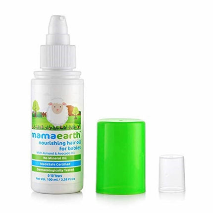 Mamaearth Nourishing Hair Oil For Babies For Repairs Dry Scalp & Stimulates New Hair Growth
