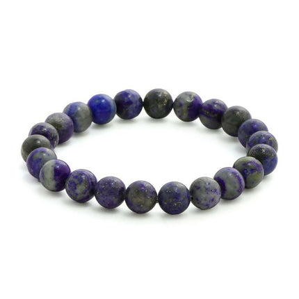 Lapis Lazuli Blue Tined Crystal Beads Bracelet - Ruby Raang