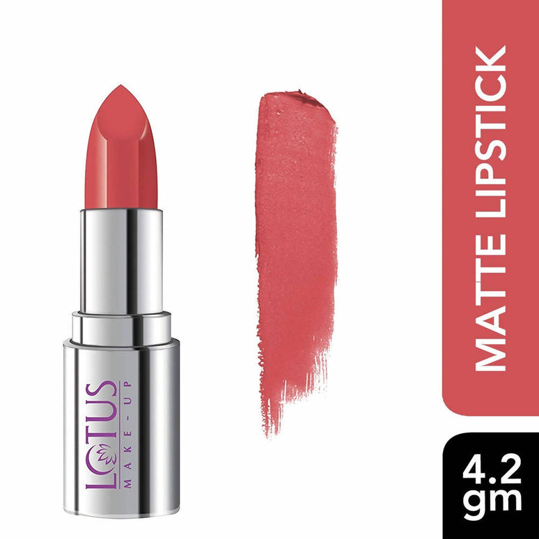 Lotus Makeup Ecostay Butter Matte Lip Colour, Peach Pamela (4.2 Gm)