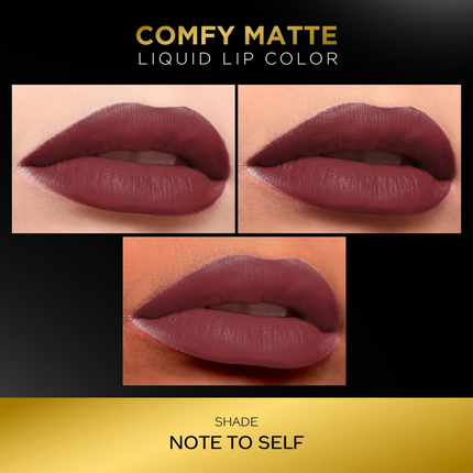 Faces Canada Comfy Matte Liquid Lipstick - Note To Self 07 10 HR Long Lasting