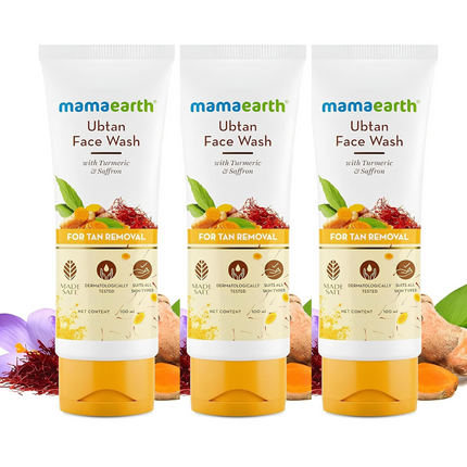 Mamaearth Ubtan Face Wash For Tan Removal
