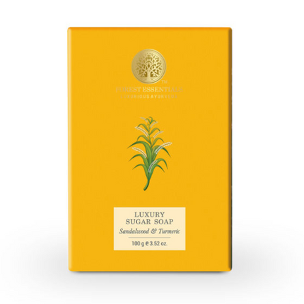 Forest Essentials Luxury Sugar Soap Sandalwood & Turmeric
