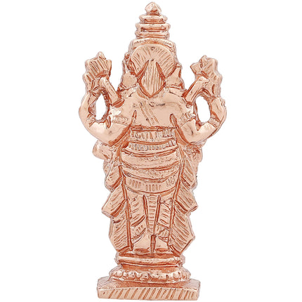 Estele Pink/ Rose Gold-Polished Lord Tirupati Balaji Idol Showpiece for Pooja Mandir/ Home Decorative