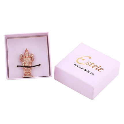 Estele Pink/ Rose Gold-Polished Lord Tirupati Balaji Idol Showpiece for Pooja Mandir/ Home Decorative