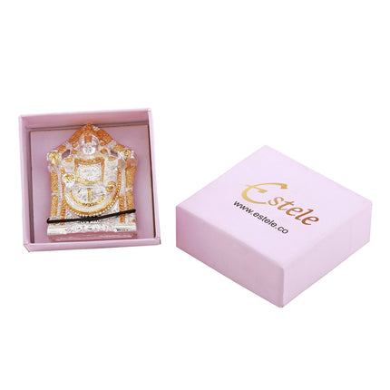 Estele Gold-Polished Lord Tirupati Balaji Idol Showpiece for Pooja Mandir/ Home Decorative