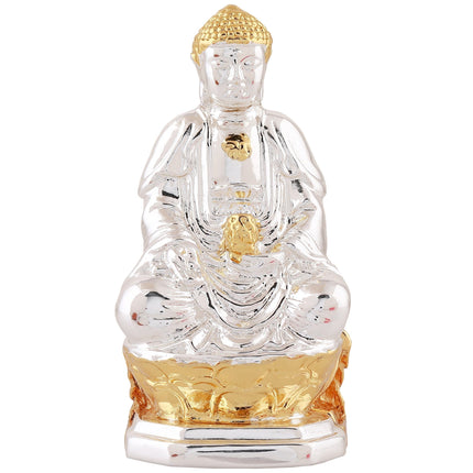 Estele Gold-Polished Lord Gautam Buddha Mediatating Idol statue for Home Décor/ working place