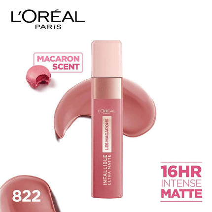 L'Oréal Paris Infallible Ultra Matte Liquid Lipstick Les Macarons - 822 Mon Caramel