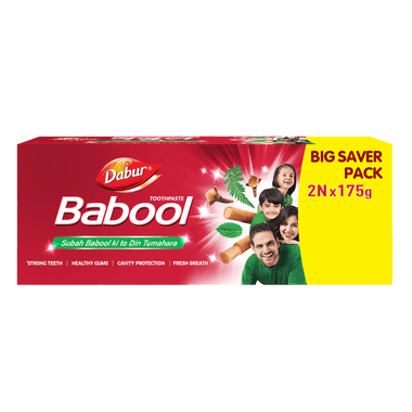 Dabur Babool Ayurvedic Toothpaste for Strong Teeth