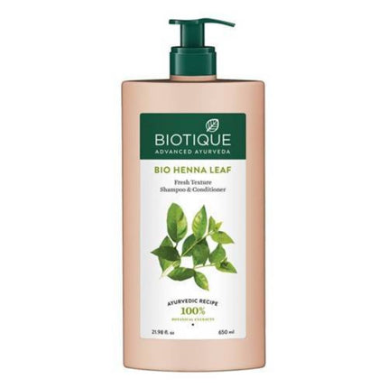 Biotique Bio Henna Leaf Fresh Texture Shampoo and Conditioner