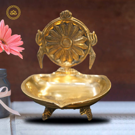 Brass Chakra Diya