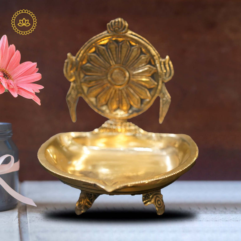 Brass Chakra Diya