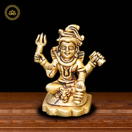 Brass Ishwar Sitting Idol