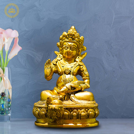 Brass Kubera - Lord of Wealth and Prosperity