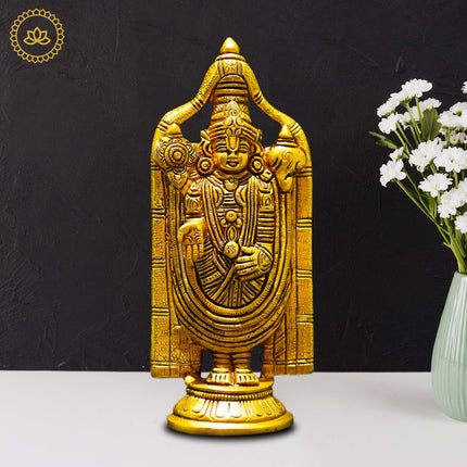 Brass Venkatramana Statue - Divine Blessings for Homes