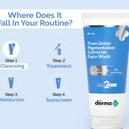 The Derma Co Tran-Zelaic Pigmentation Corrector Face Wash