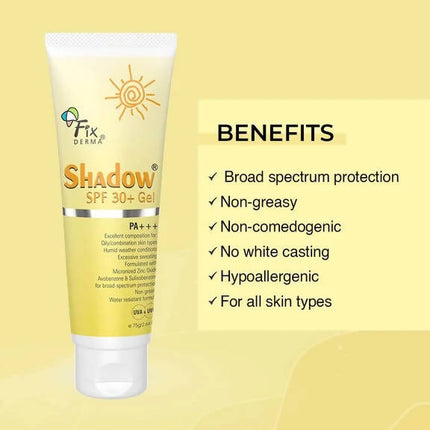 Fixderma Shadow SPF 30+ Sunscreen Gel