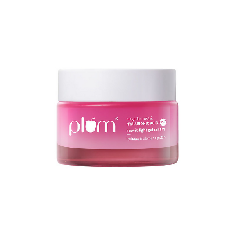 Plum Bulgarian Rose And 1% Hyaluronic Acid Dew-It-Light Gel Cream