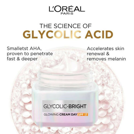 L'Oreal Paris Glycolic Bright Day Cream With SPF 17